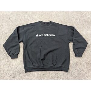 Realtor.com‎ Sweater Mens 2XL Pullover Long Sleeve Fleece Black